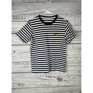 KEITH HARING x UNIQLO Dog SPRZ NY Small Art T-Shirt Blue White Striped